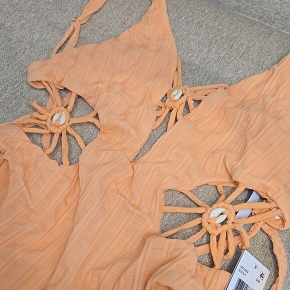 Isabella Rose Champagne Maillot Swimsuit - Picture 8 of 14